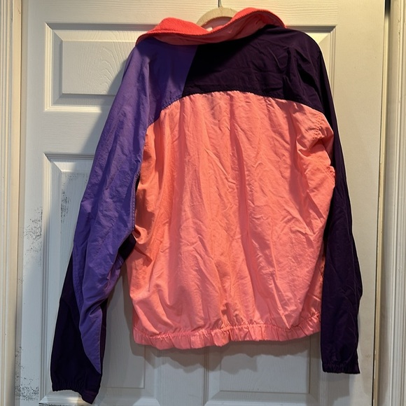 Vintage 80s Nike Aqua Gear Neon Orange Windbreaker Jacket XL - Picture 8 of 8